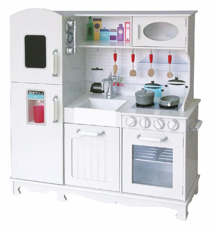beautiful and detailed wooden toys that inspire creativity White Wooden Kitchen for Kids with Tools and Sound with Fixing beautiful and detailed wooden toys that inspire creativity White Wooden Kitchen for Kids with Tools and Sound with Fixing