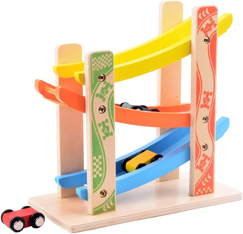 eco-friendly and sustainably made wooden toys                   Wooden Color Slide Car