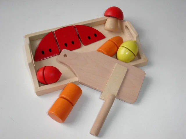 robust and engaging wooden toys for kids                   Wooden Food Playset