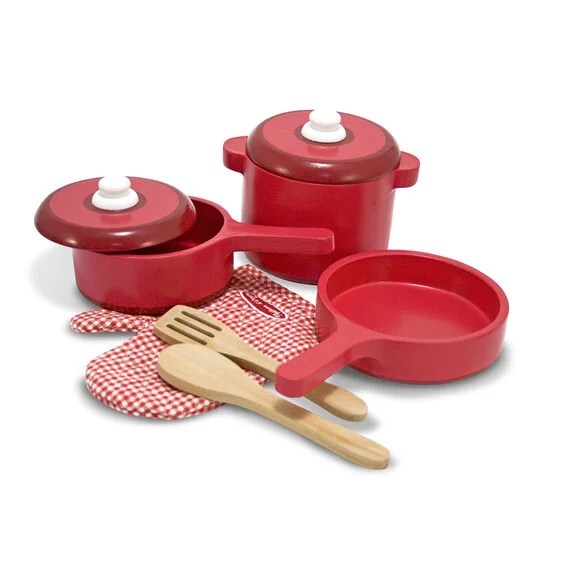 enchanting wooden toys for toddlers                   Wooden Kitchen Accessories set Melissa and Doug