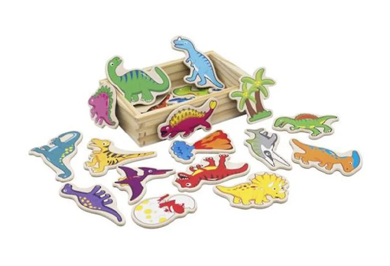 enchanted wooden toys                   Wooden Magnetic Dinosaurs