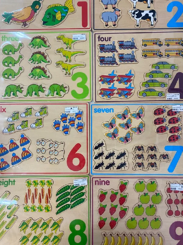 safe and non-toxic wooden toys that parents can trust                   Wooden Number Puzzles