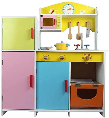 safe and durable wooden toys                   Wooden Refrigerator Kitchen Toy