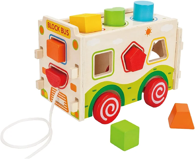 robust and durable wooden toys that are built to last                   Wooden Shape Bus