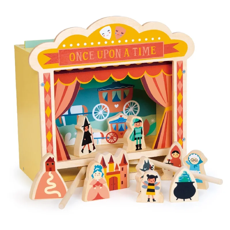 detailed and intricate wooden toys                   Wooden Tabletop Theatre