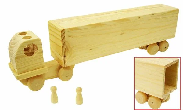 eco-conscious wooden toys that promote sustainability                   WOODEN TRUCK & TRAILER SET