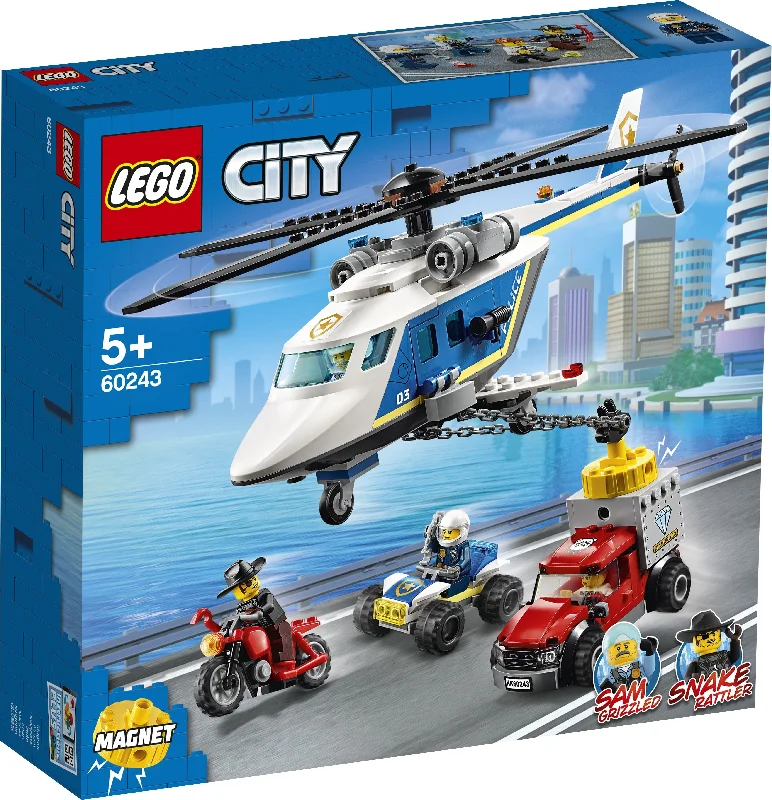 Highly adaptable LEGO creationsLEGO 60243 City Police Helicopter Chase