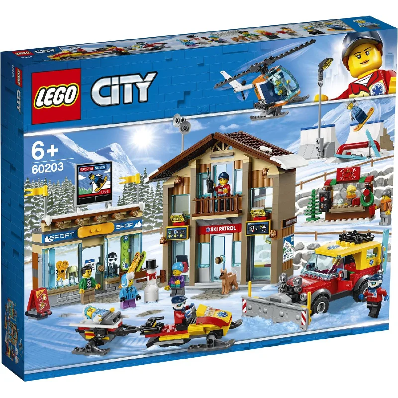 Reflecting popular cultures LEGO themesLEGO 60203 City Ski Resort