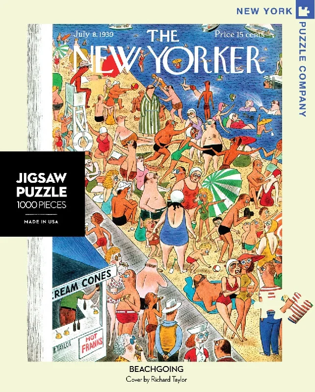 Casual games NEW YORKER PUZZLE - 1000 Pc Puzzle – Beach Going
