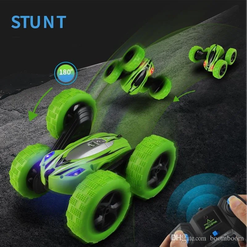 Durable toys4Ch Remote Control Stunt Drift Deformation Buggy Rock Crawler Roll Car