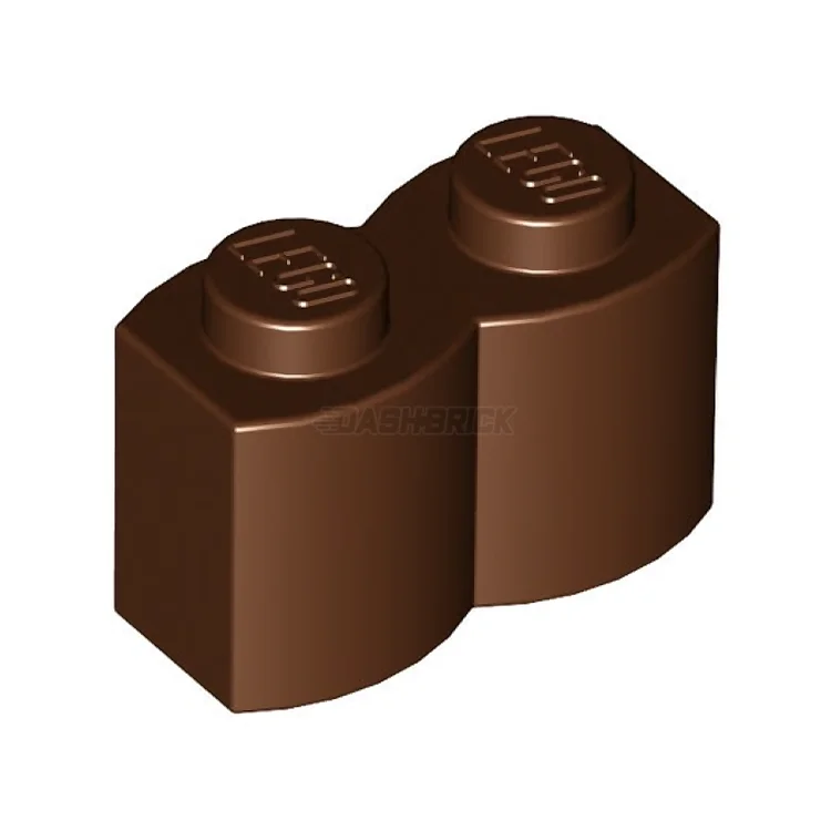 Intricate and intricate LEGO designsLEGO Brick, Modified 1 x 2 Log, Reddish Brown [30136] 4211180