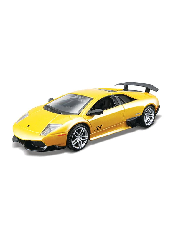 High-quality materials toys Bburago 1:32 Plus Lamborghini Murcielago Lp670-4 Sv Car - Yellow
