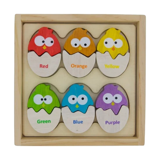 Intricate puzzles BeginAgain Color 'N Eggs - Bilingual Matching Puzzle