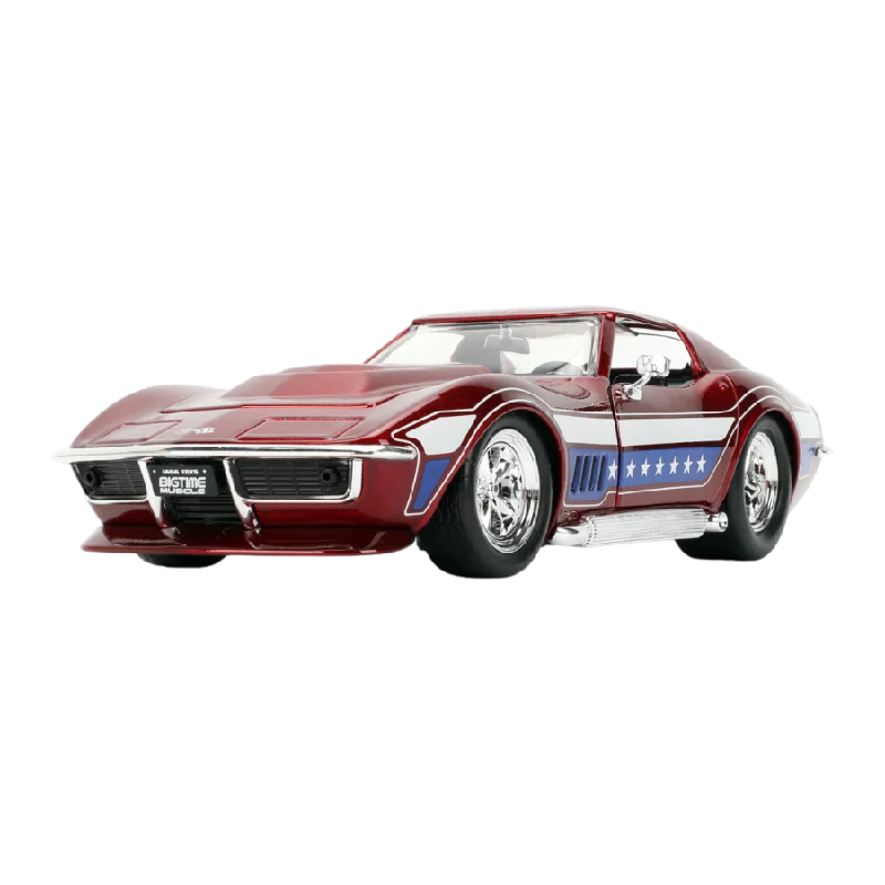 Durable toysBig Time Muscle - 1969 Chevy Corvette Stingray 1:24 Scale Diecast Vehicle Durable toysBig Time Muscle - 1969 Chevy Corvette Stingray 1:24 Scale Diecast Vehicle