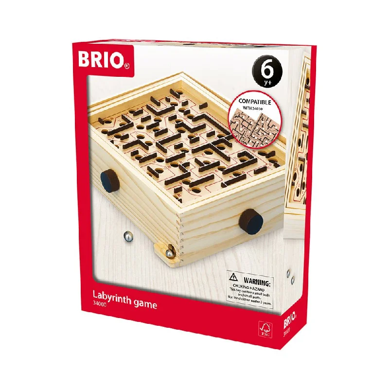 Strategic puzzles BRIO Labyrinth Marble Maze Game