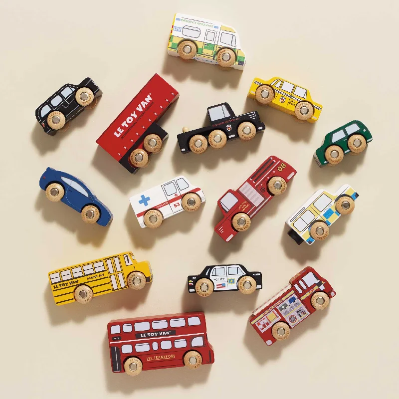 High-quality toy cars British & American Car Set