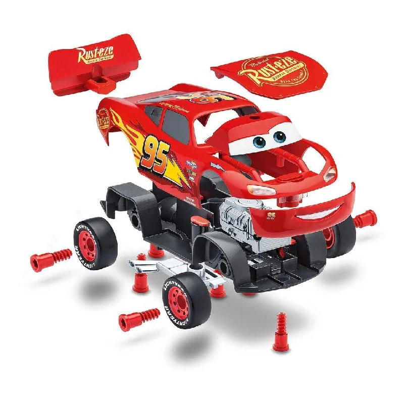Playful toys Cars Lightning McQueen Car Building Set with Light and Sound