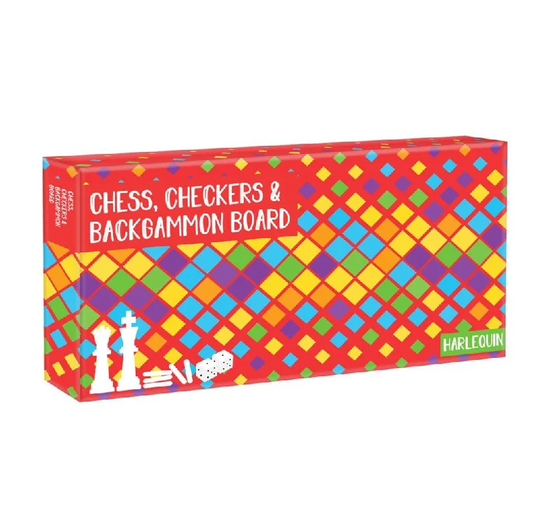 Relaxing games Chess Checkers & Backgammon set
