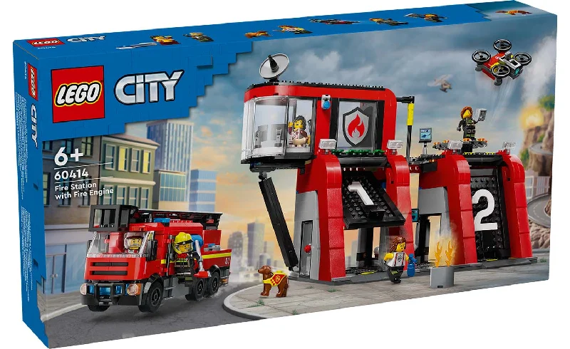 Promoting social skills LEGO playCITY FIRE STATION WITH FIRE TRUCK - 60414