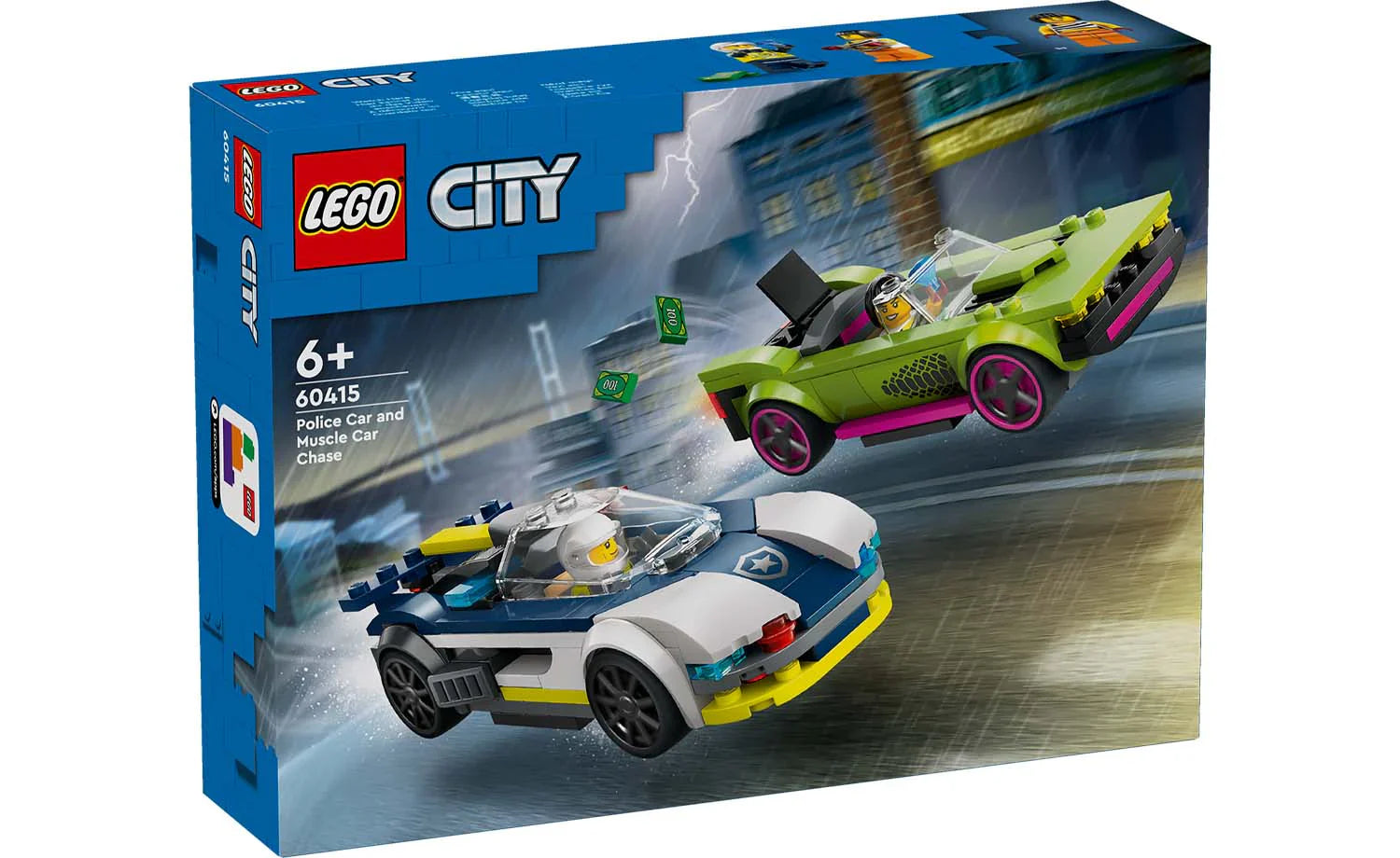 Beautifully crafted LEGO sculpturesCITY POLICE CAR AND MUSCLE CAR CHASE - 60415