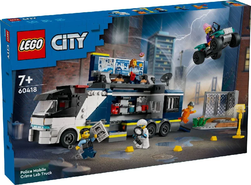 Promoting environmental awareness LEGOCITY POLICE MOBILE CRIME LAB TRUCK - 60418