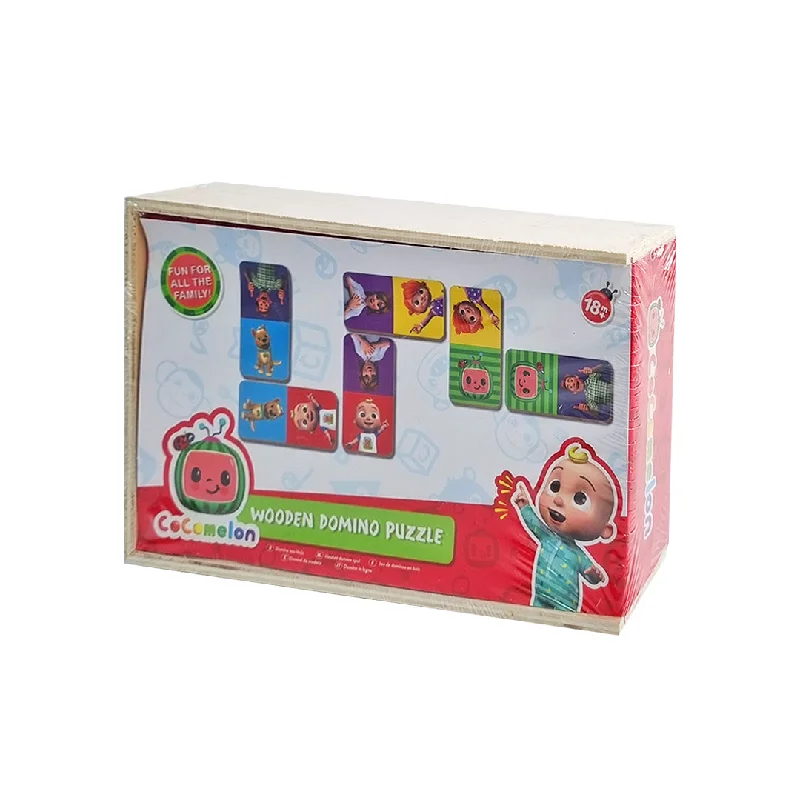 Exciting gamesCocomelon Wooden Domino Puzzle