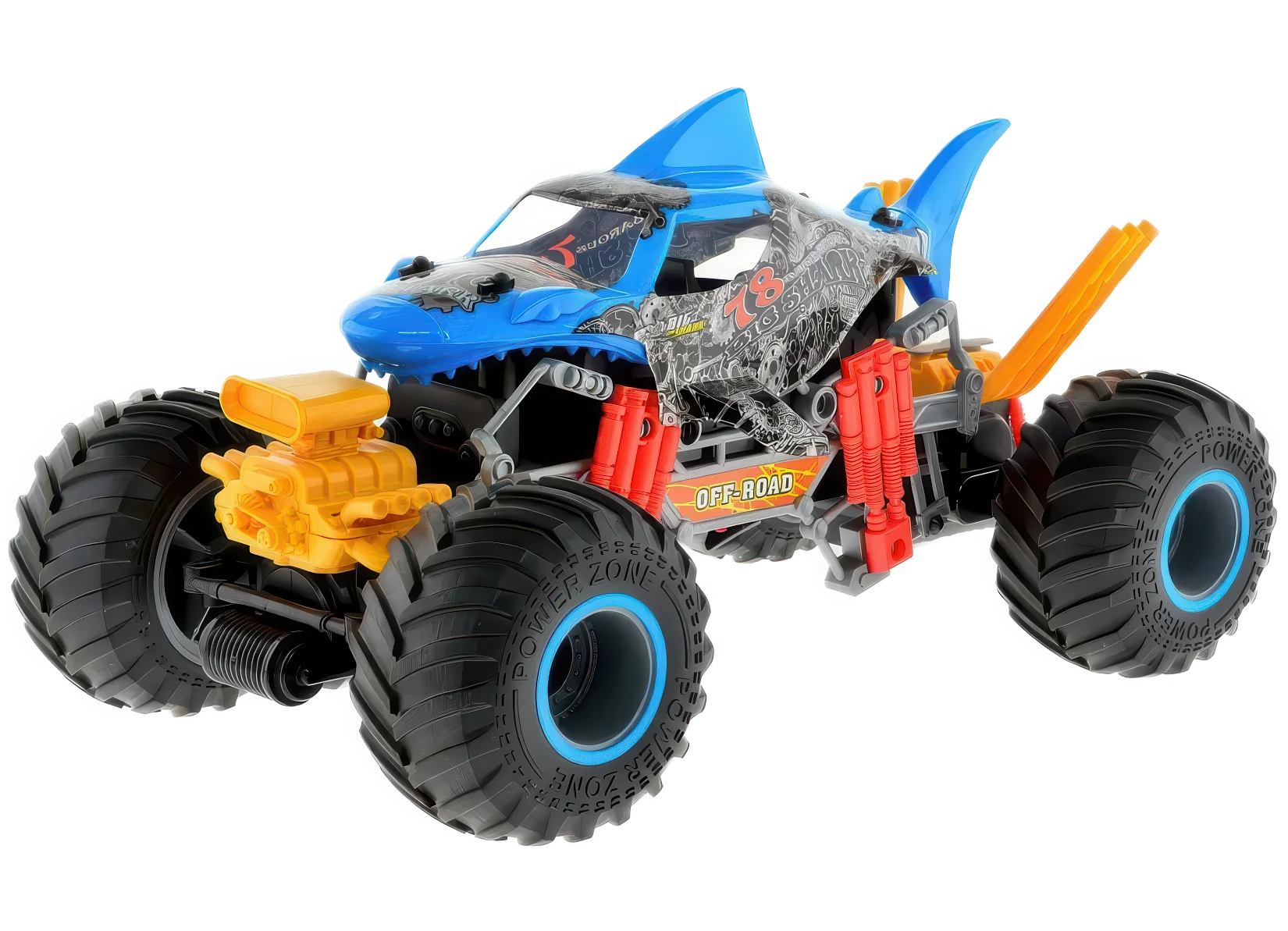 High-quality toy cars Spraying 'Smoking Shark' Off-Road Remote Controlled RC Muscle Monster Truck High-quality toy cars Spraying 'Smoking Shark' Off-Road Remote Controlled RC Muscle Monster Truck