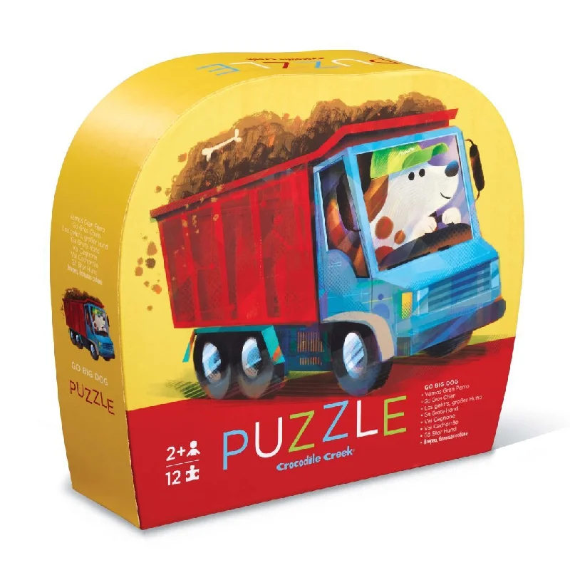 Logical puzzles Crocodile Creek | Mini Puzzle 12 pc | Go Big Dog