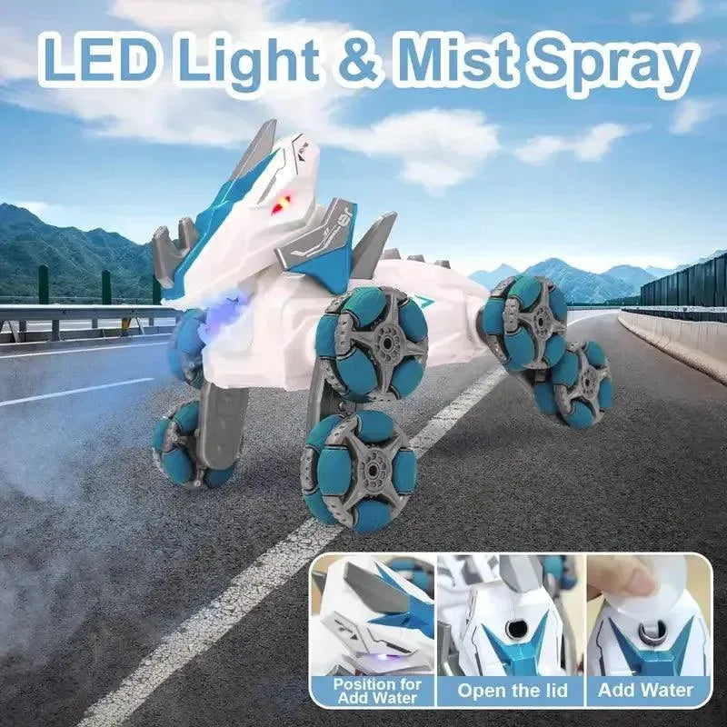 Playful toys Dinosaur Shaped Gesture Movement RC Stunt Car