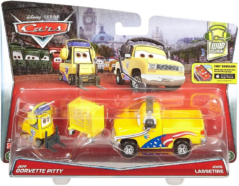Fun toy carsDisney Cars DHL15 Jeff Gorvette Pitty and John Lassetire Playset