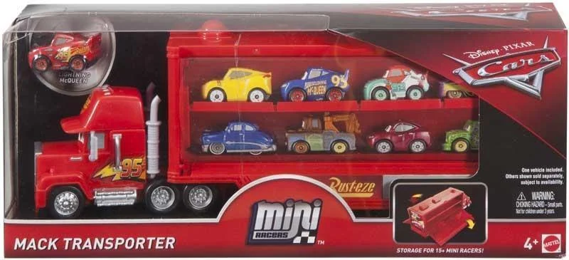 Realistic toy carsDISNEY CARS MINI RACERS MACK TRANSPORTER