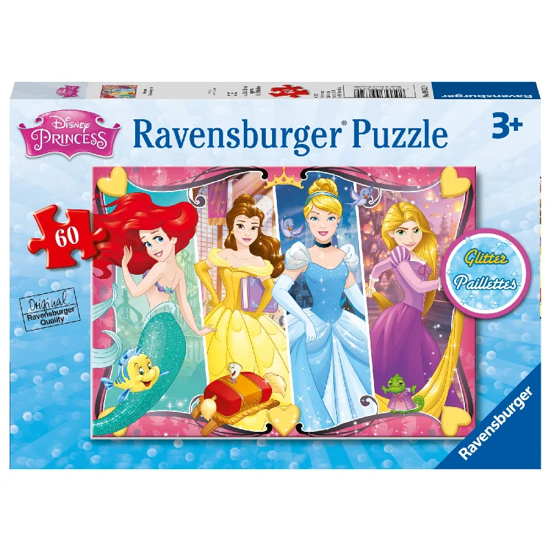 Age-appropriate puzzles Disney Princess Glitter Puzzle