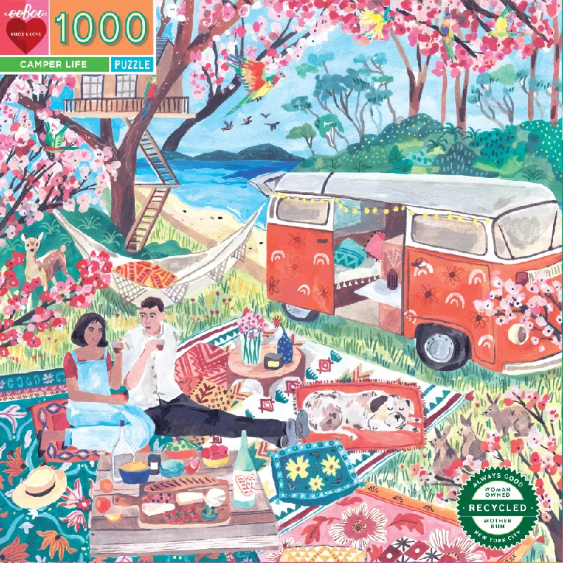 Fast-paced games eeBoo 1000 pc puzzle | Camper Life