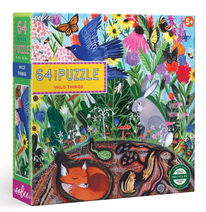 Multi-level puzzles eeBoo 64 pc puzzle | Wild Things