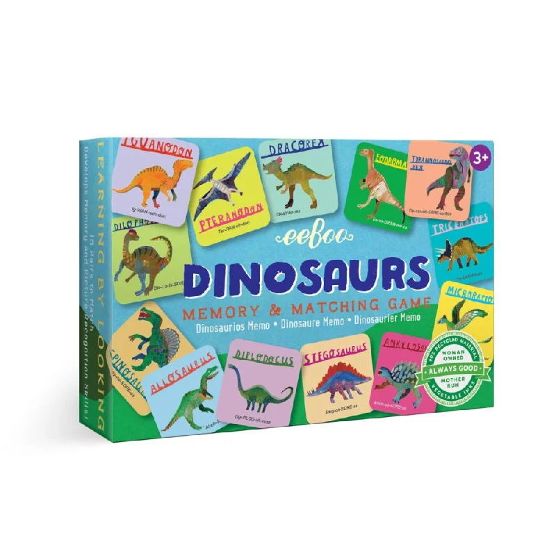 Logical puzzles eeBoo Dinosaurs Memory Matching Game for Kids