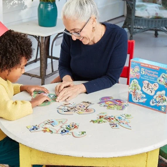 Fast-paced games Eeboo Ready to Grow Progressive Puzzles
