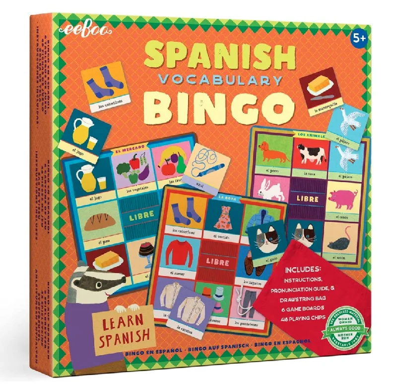 Casual games Eeboo Spanish Bingo Vocabulary 5+