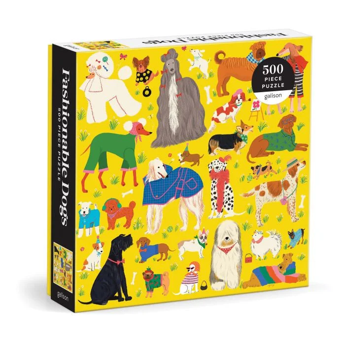 Intricate puzzles Fashionable Dogs 500 Piece Puzzle