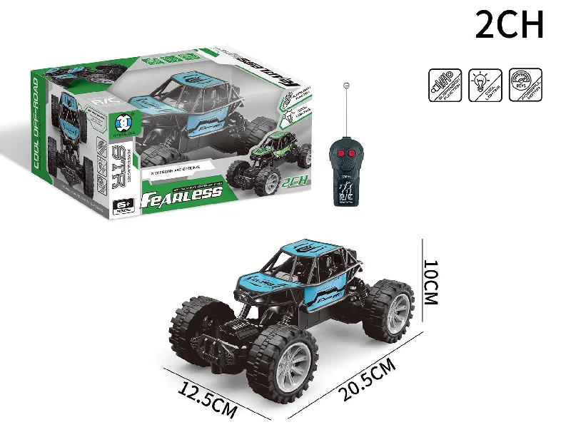 Realistic toy carsFearless 2-Channel Die-Cast Off-Road Remote Controlled RC Climbing Car - Green Realistic toy carsFearless 2-Channel Die-Cast Off-Road Remote Controlled RC Climbing Car - Green
