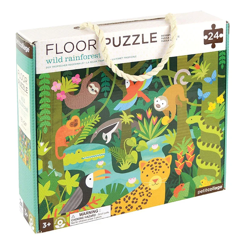Engaging puzzlesFloor Puzzle  Wild Rain Forest