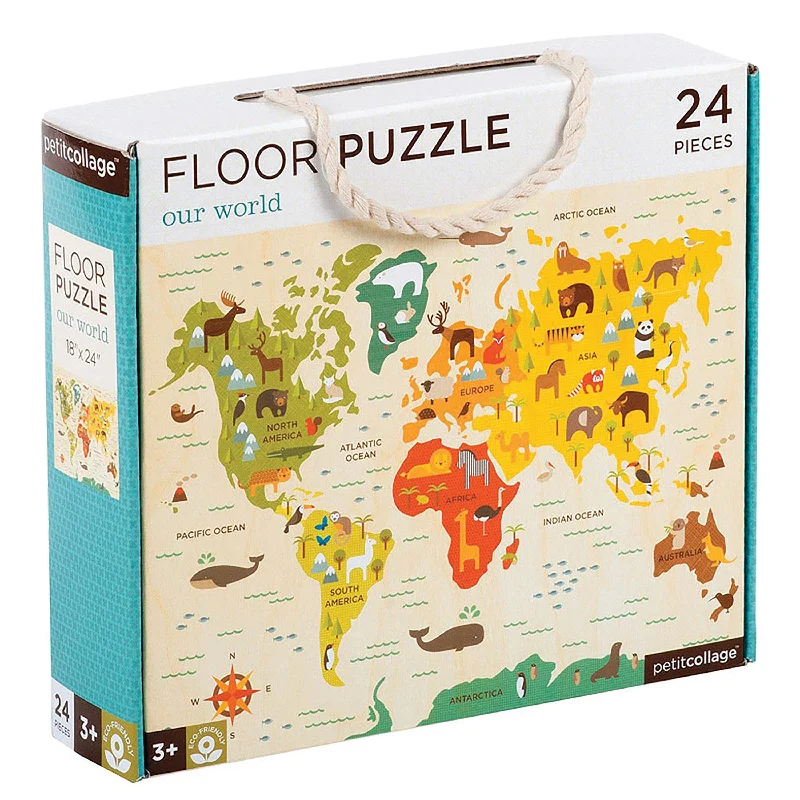 Intricate puzzles Floor Puzzle World Map