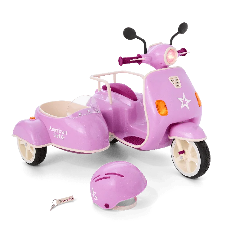 Enthusiastic toysHit the Road Scooter & Sidecar for 18-inch Dolls