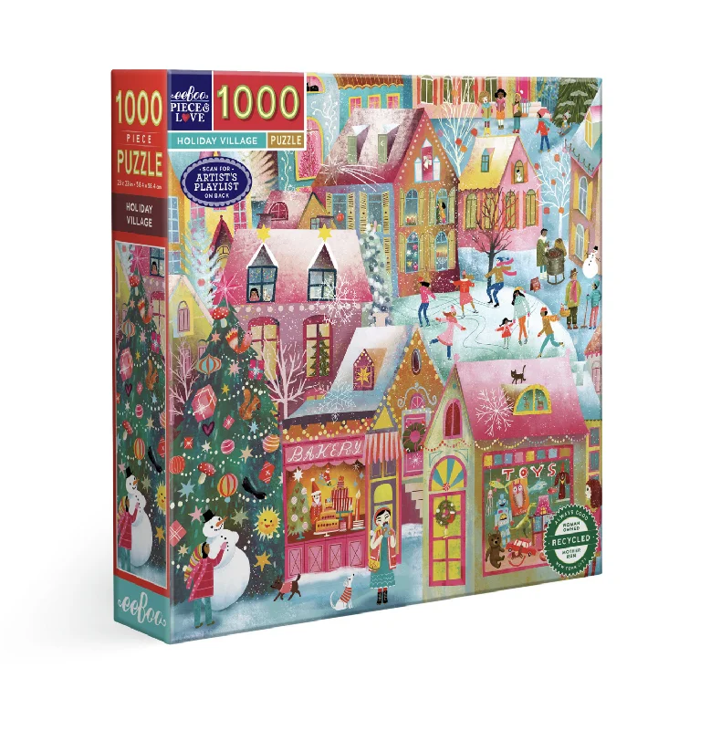 Entertaining games Holiday Village 1000 Piece Puzzle