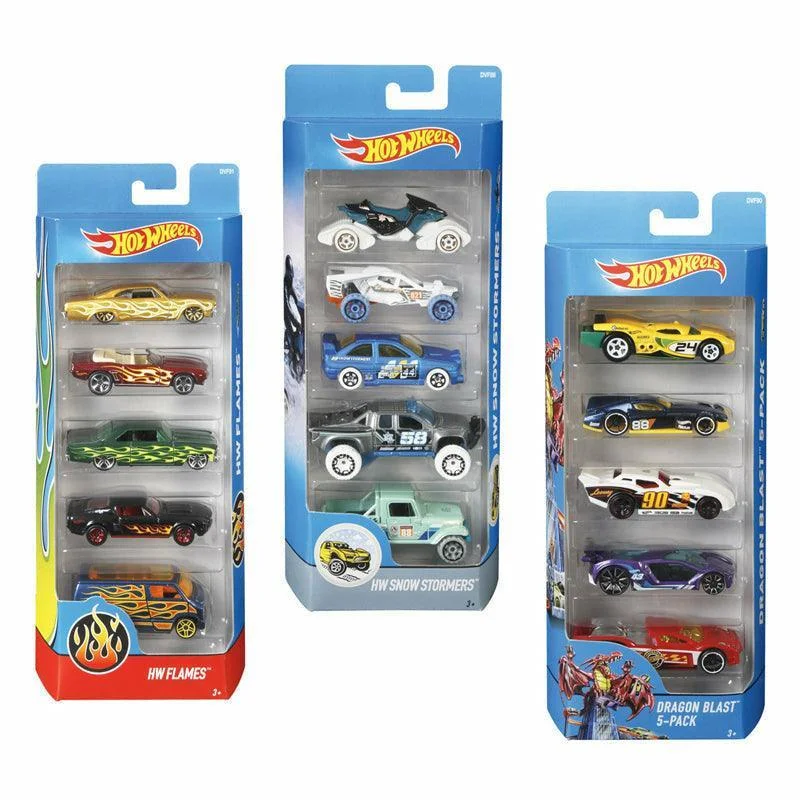 Fun toy carsHot Wheels Cars 5 Pack - Assorted
