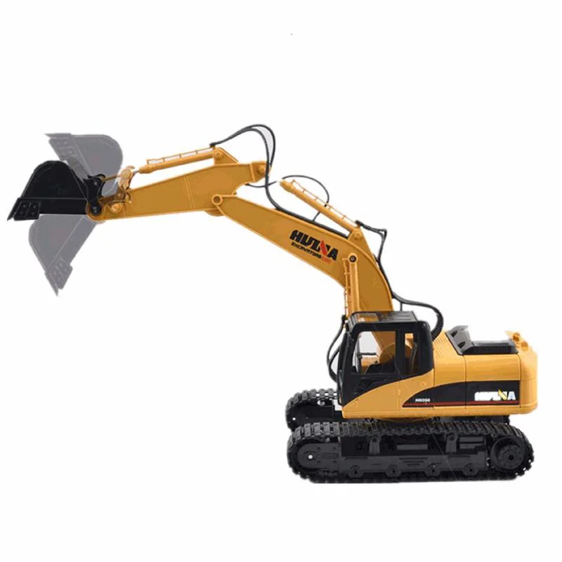 Playful toys HuiNa Toys 1550 15Channel 2.4G 1/12RC Metal Excavator Charging RC Car