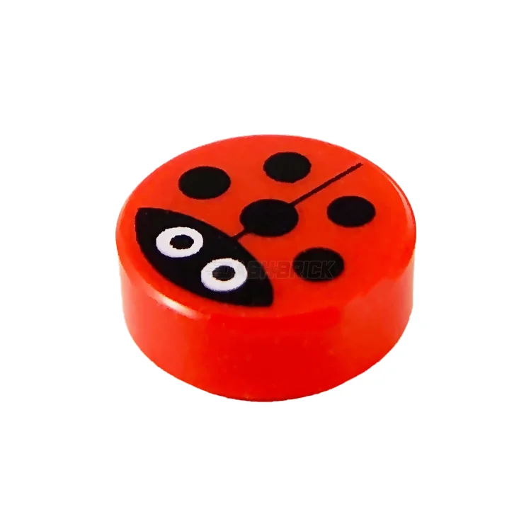 Offering educational value LEGOLEGO Minifigure Animal - Ladybug, Red (1 x 1 Round Tile) [98138pb177]