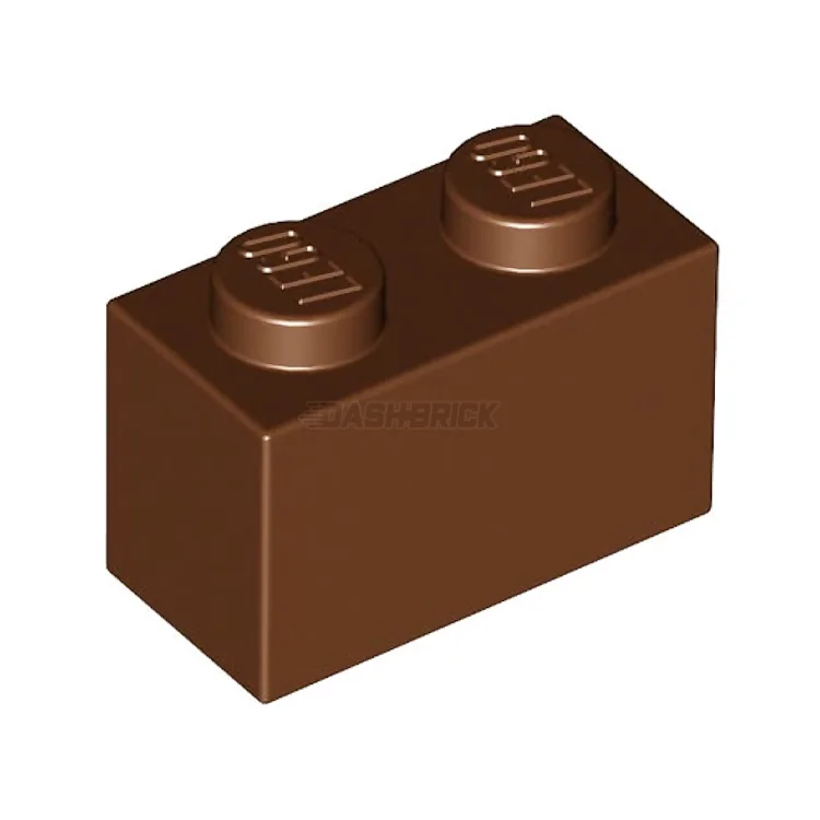 Offering educational value LEGOLEGO Brick 1 x 2, Reddish Brown [3004]