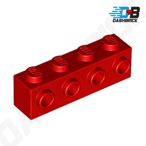 Non-toxic and safe LEGO toysLEGO Brick, Modified 1 x 4, 4 Studs on 1 Side, Red [30414]