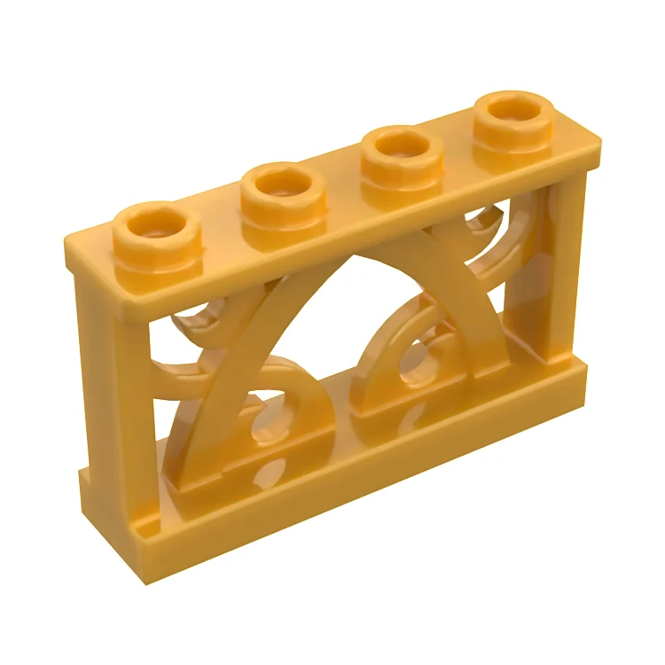 Inspiring creativity and innovation LEGOLEGO Fence 1 x 4 x 2 Ornamental, 4 Studs, Pearl Gold [19121]