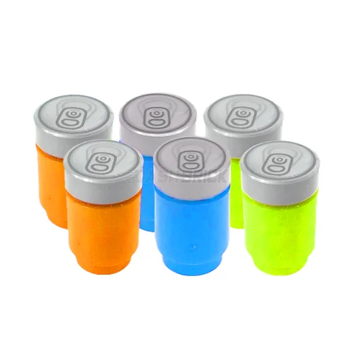 Endlessly replayable LEGO scenariosLEGO Minifigure Accessories - 6-Pack, Drink Cans, Printed Soda Can Lids, Orange, Azure, Lime [MiniMOC]